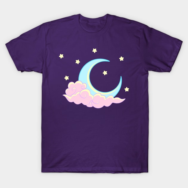 Kawaii Moon T-Shirt by Luna-Cooper